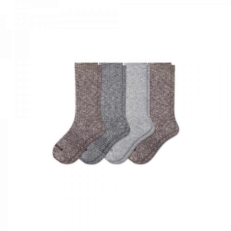 Bombas Men's Chunky Ragg Calf Sock 4-Pack - Click Image to Close