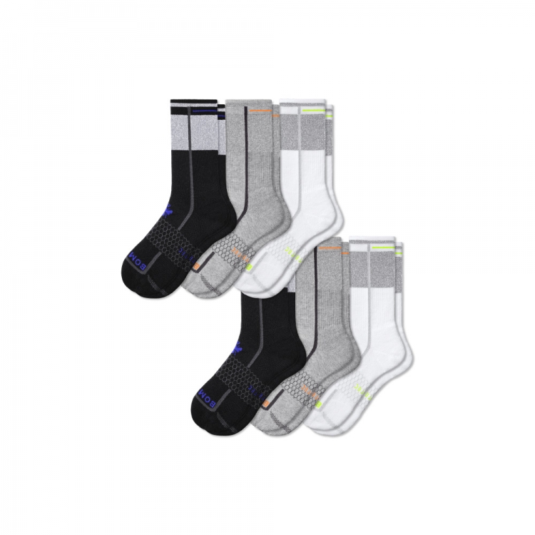 Bombas Men's Reflec-Tec All-Purpose Calf Sock 6-Pack - Click Image to Close