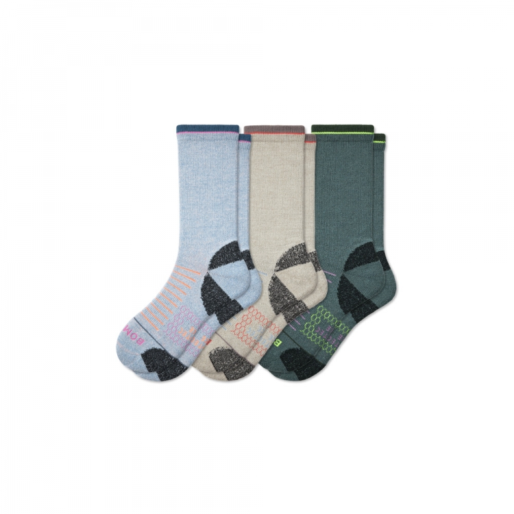 Bombas Women's Merino Wool Blend Hiking Calf Sock 3-Pack - Click Image to Close