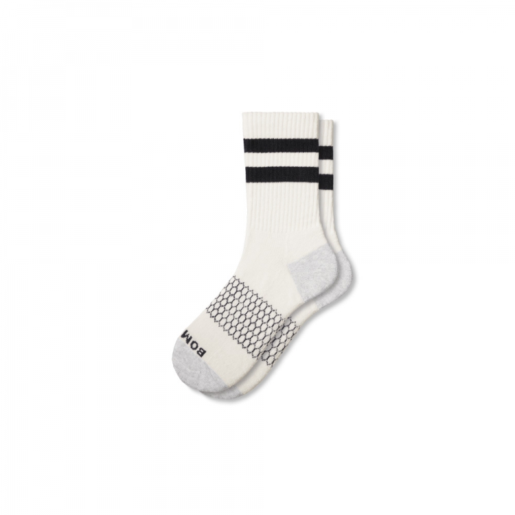 Bombas Men's Vintage Stripes Half Calf Socks - Click Image to Close