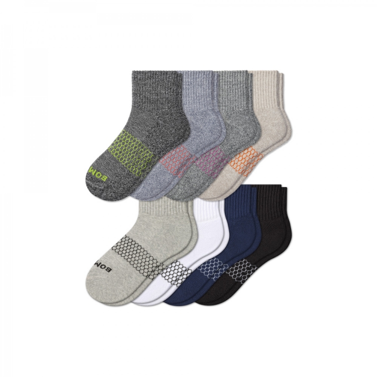 Bombas Men's Quarter Sock 8-Pack - Click Image to Close