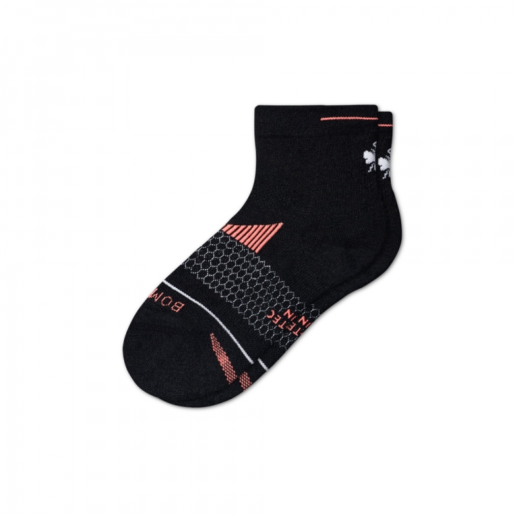 Bombas Women's Merino Wool Blend Running Quarter Socks - Click Image to Close