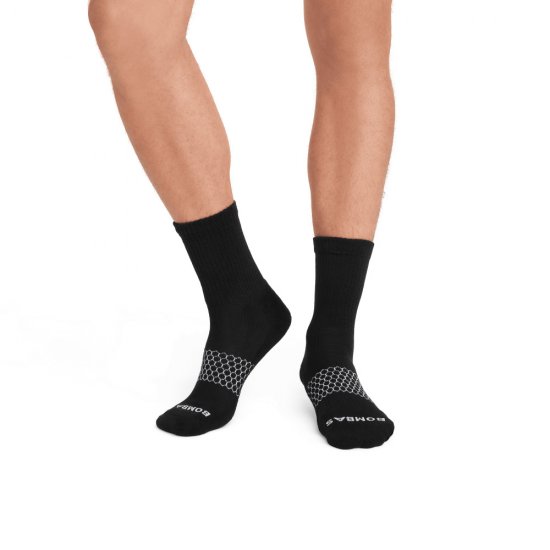 Bombas Men\'s Solids Half Calf Sock 4-Pack