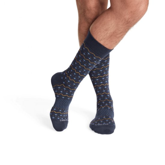 Bombas Men\'s Dress Calf Sock 4-Pack Gift Box