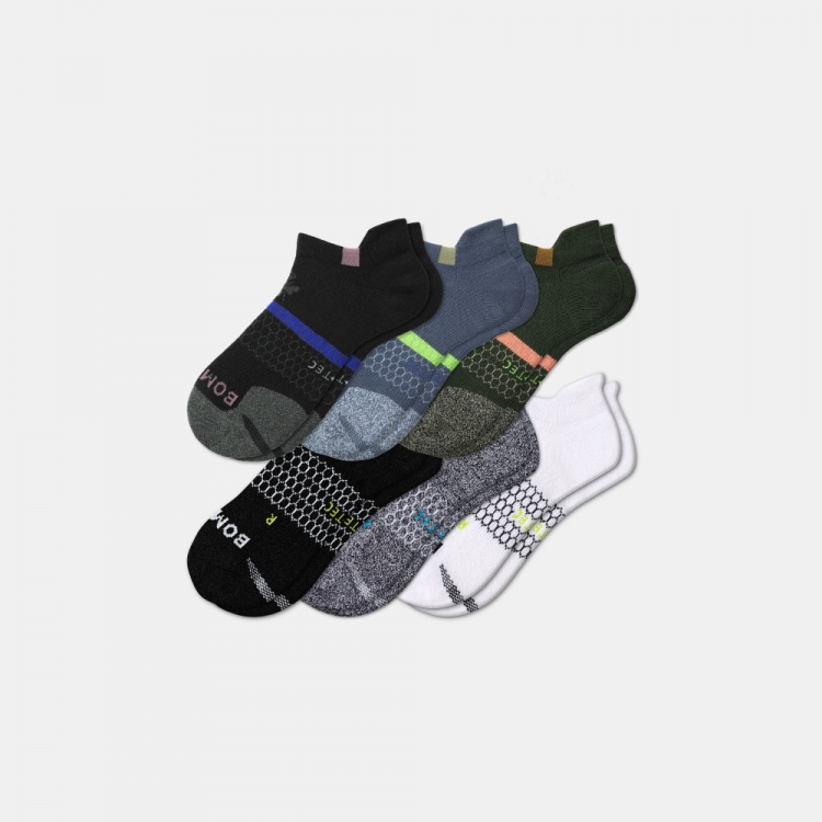 Bombas Men's All-Purpose Performance Ankle Sock 6-Pack - Click Image to Close