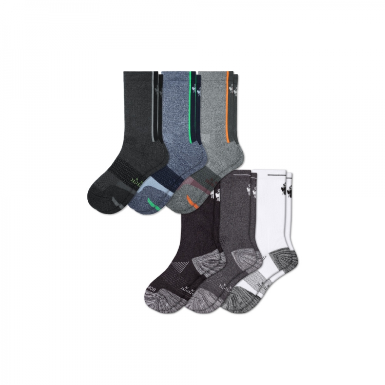 Bombas Men's Running Calf Sock 6-Pack - Click Image to Close