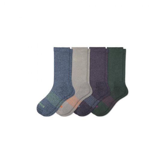 Bombas Men's Marl Calf Sock 4-Pack