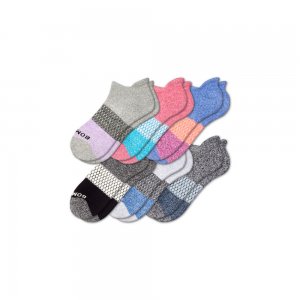 Bombas Women's Tri-Block Marl Ankle Sock 6-Pack