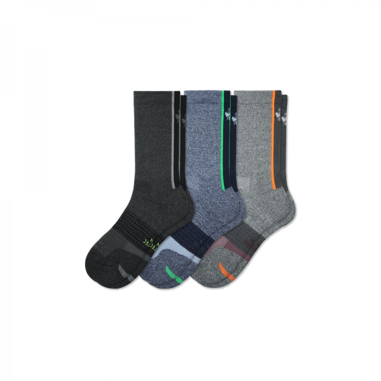 Bombas Men's Running Calf Sock 3-Pack - Click Image to Close