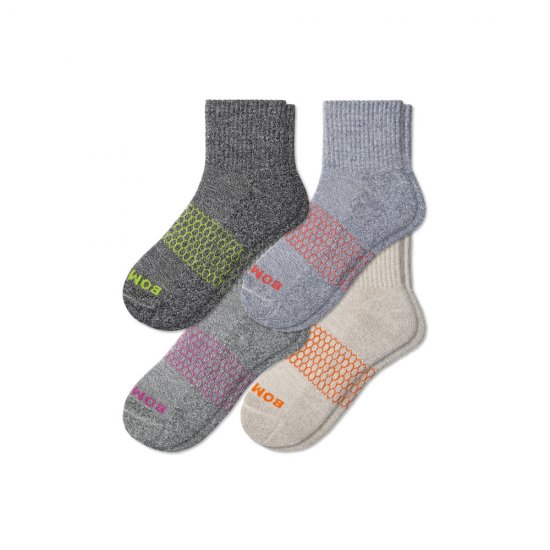 Bombas Men's Quarter Sock 4-Pack