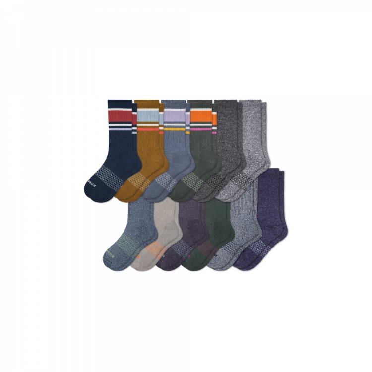 Bombas Men's Calf Sock 12-Pack - Click Image to Close