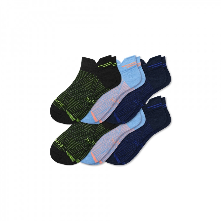 Bombas Men's Lightweight Athletic Ankle Sock 6-Pack - Click Image to Close