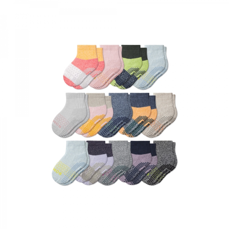 Bombas Toddler Week of Bombas Gripper Calf Sock 14-Pack - Click Image to Close