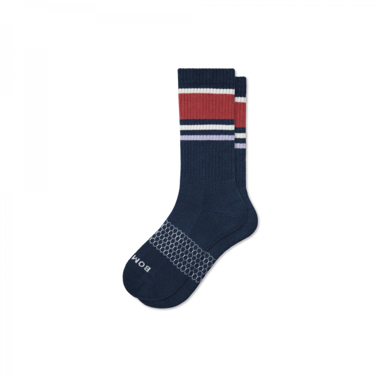 Bombas Men's Stripes Calf Socks - Click Image to Close