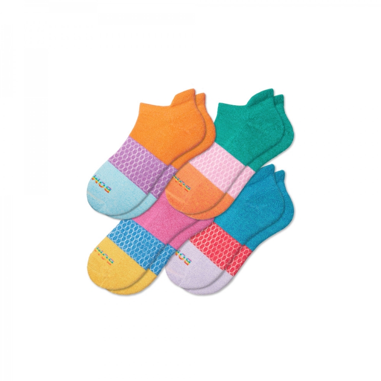 Bombas Pride Tri-Block Ankle Sock 4-Pack - Click Image to Close