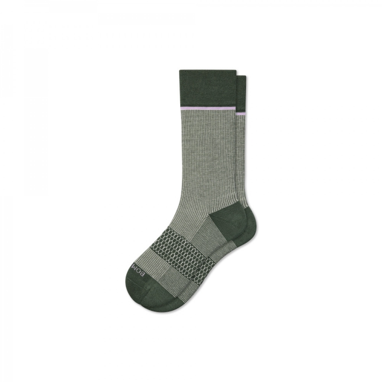 Bombas Men??s Winter Grid-Knit Dress Calf Socks - Click Image to Close