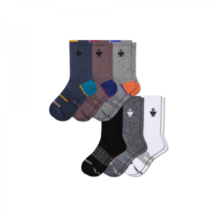 Bombas Men's All-Purpose Performance Calf Sock 6-Pack - Click Image to Close