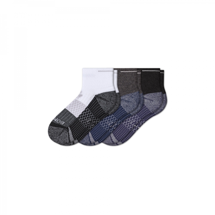 Bombas Women's Golf Quarter Sock 3-Pack - Click Image to Close