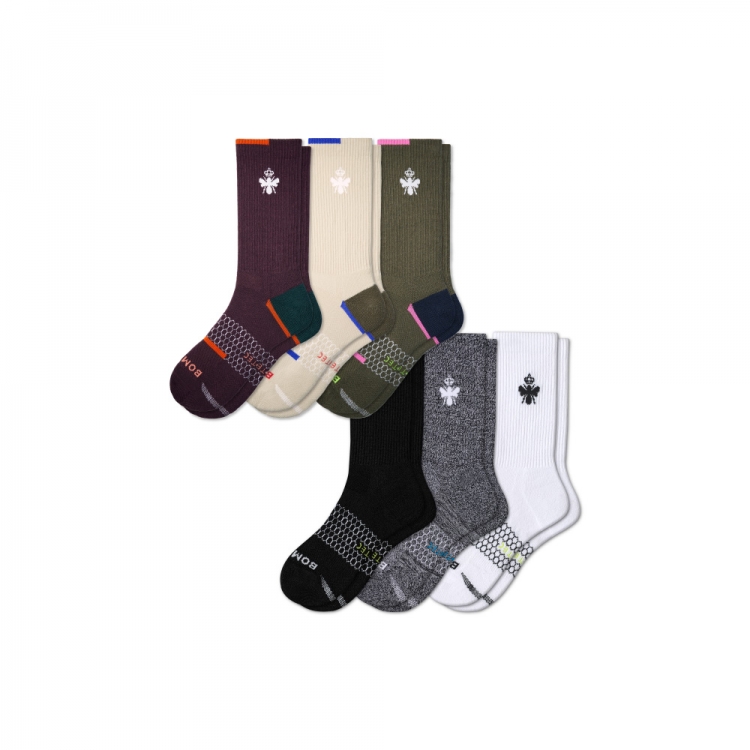 Bombas Women's All-Purpose Performance Calf Sock 6-Pack - Click Image to Close