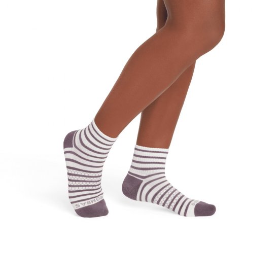 Bombas Women\'s Coastal Stripe Quarter Sock 4-Pack