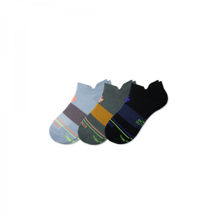 Bombas Men's Merino Wool Blend Athletic Ankle Sock 3-Pack - Click Image to Close