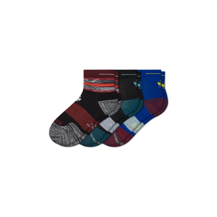 Bombas Men's Running Quarter Sock 3-Pack - Click Image to Close