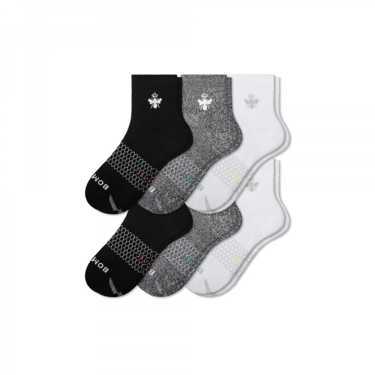 Bombas Men's All-Purpose Performance Quarter Sock 6-Pack - Click Image to Close