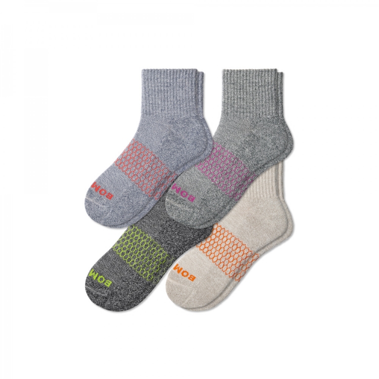 Bombas Women's Quarter Sock 4-Pack - Click Image to Close