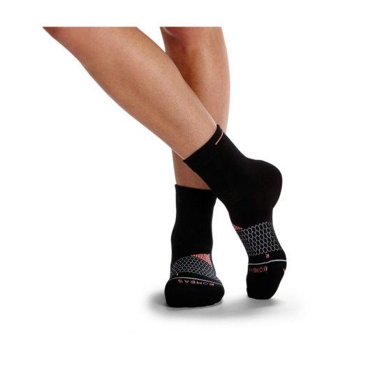 Bombas Women\'s Merino Wool Blend Running Quarter Socks