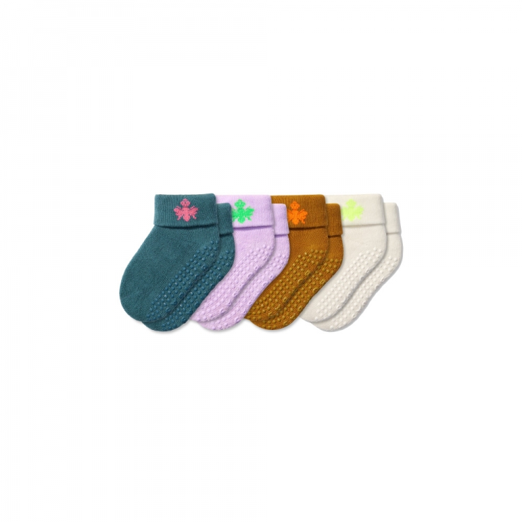 Bombas Baby Gripper Socks 4-Pack (6-12 Months) - Click Image to Close