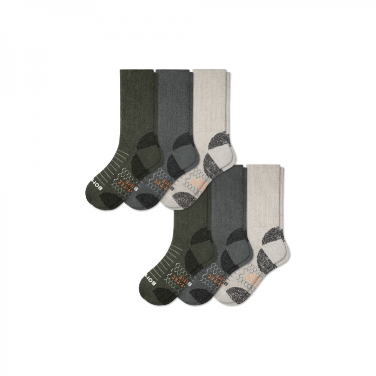 Bombas Men's Hiking Calf Sock 6-Pack - Click Image to Close