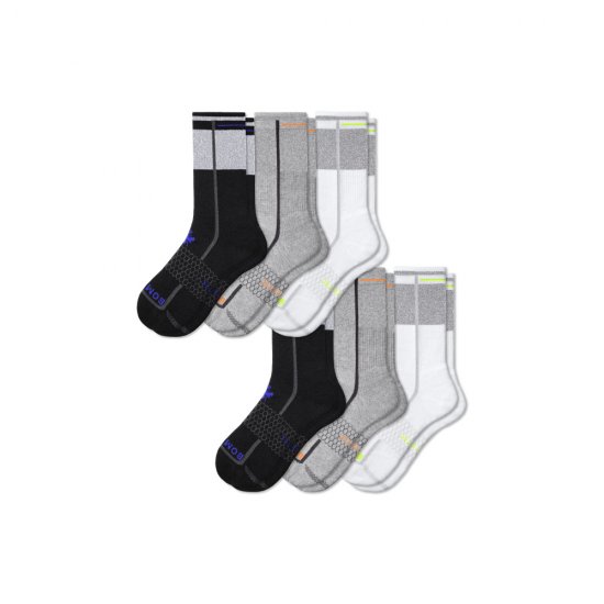 Bombas Men's Reflec-Tec All-Purpose Calf Sock 6-Pack