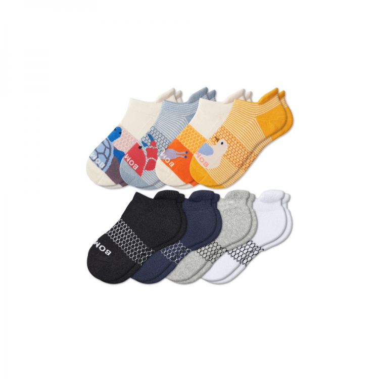 Bombas Youth Ankle Sock 8-Pack - Click Image to Close