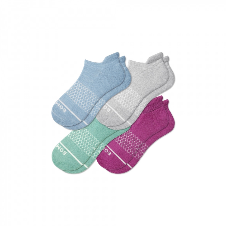 Bombas Women's Merino Wool Blend Ankle Sock 4-Pack - Click Image to Close