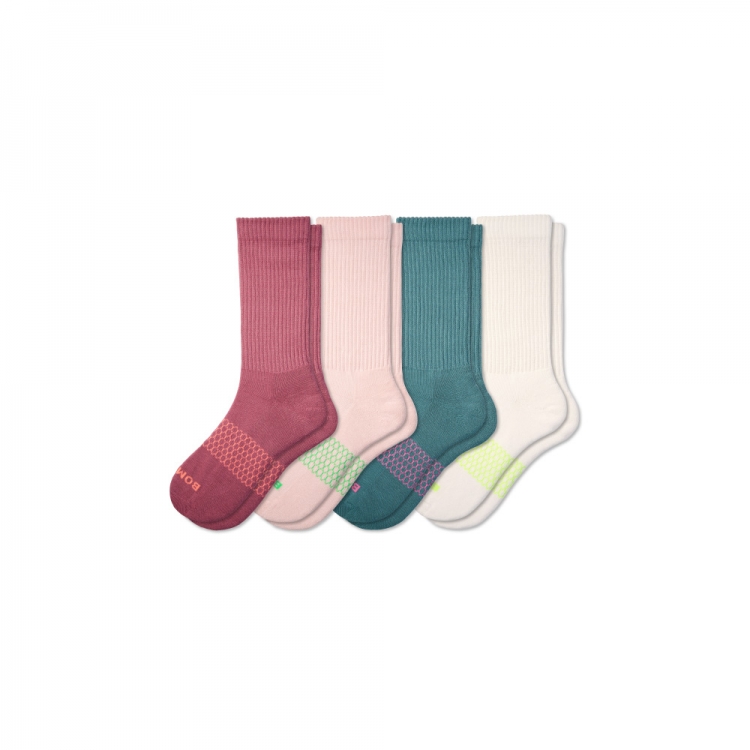 Bombas Women's Solids Calf Sock 4-Pack - Click Image to Close