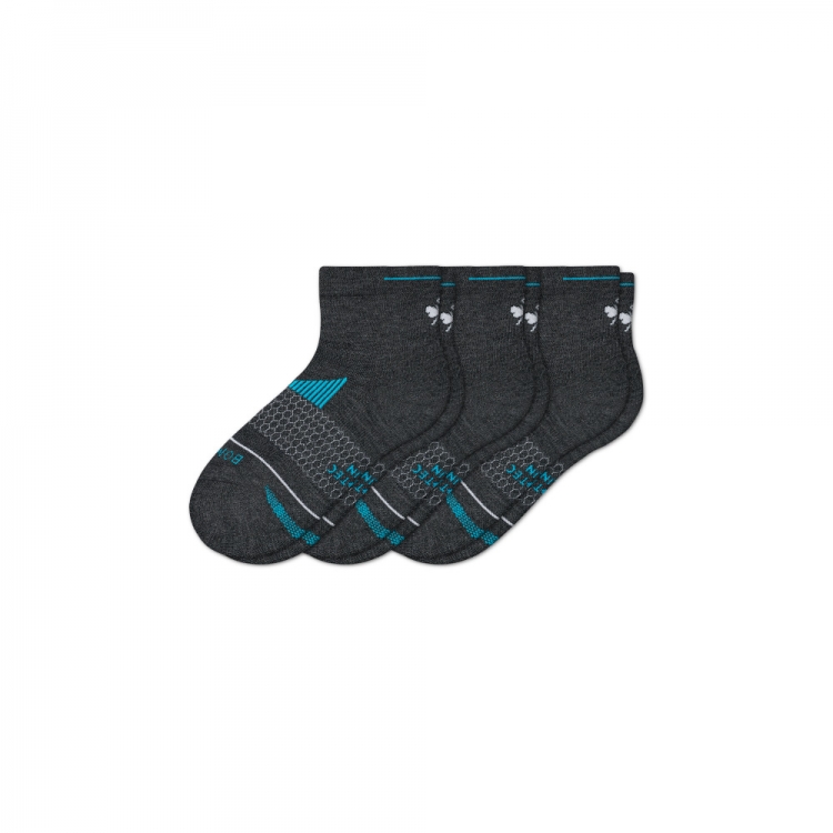 Bombas Women's Merino Wool Blend Running Quarter Sock 3-Pack - Click Image to Close