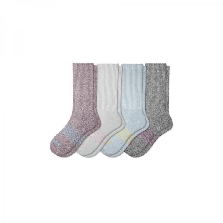 Bombas Women's Marl Calf Sock 4-Pack - Click Image to Close