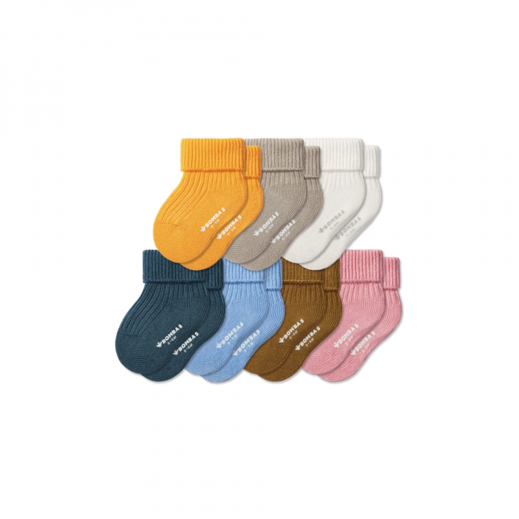 Bombas Baby Week of Bombas Sock 7-Pack (0-6 Months) - Click Image to Close