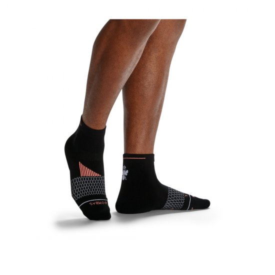 Bombas Men\'s Merino Wool Blend Running Quarter Sock 3-Pack