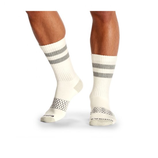 Bombas Men\'s Vintage Stripe Calf Sock 3-Pack