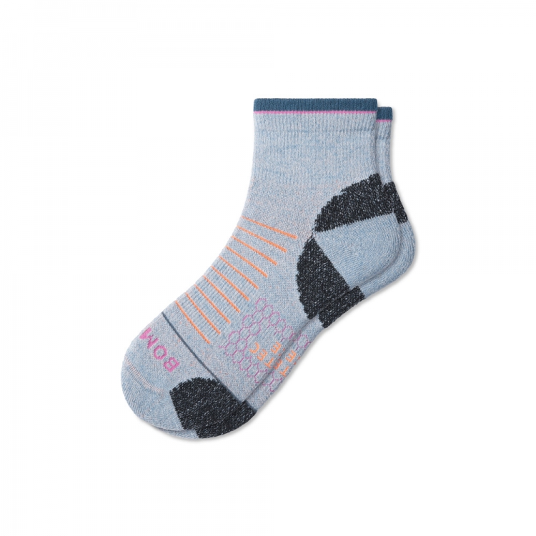 Bombas Women's Merino Wool Blend Hiking Quarter Socks - Click Image to Close