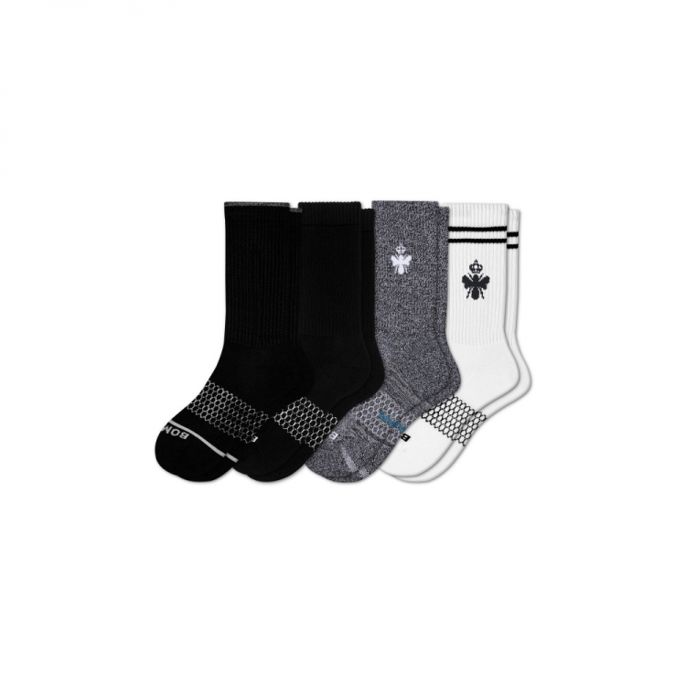 Bombas Men's Calf Sock Starter 4-Pack - Click Image to Close