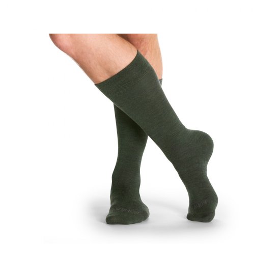 Bombas Men\'s Merino Wool Blend Dress Over the Calf Socks