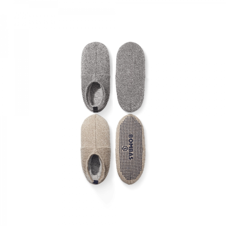 Bombas Men's Gripper Slipper - Double Cushion 2-Pack - Click Image to Close