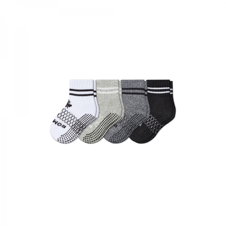 Bombas Toddler Originals Gripper Calf Sock 4-Pack - Click Image to Close