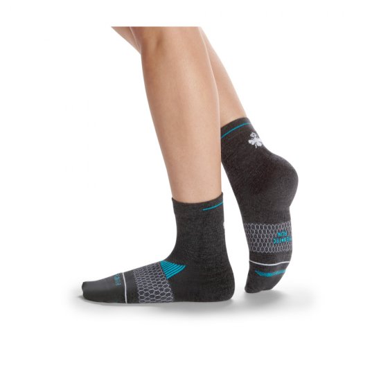 Bombas Women\'s Merino Wool Blend Running Quarter Sock 3-Pack