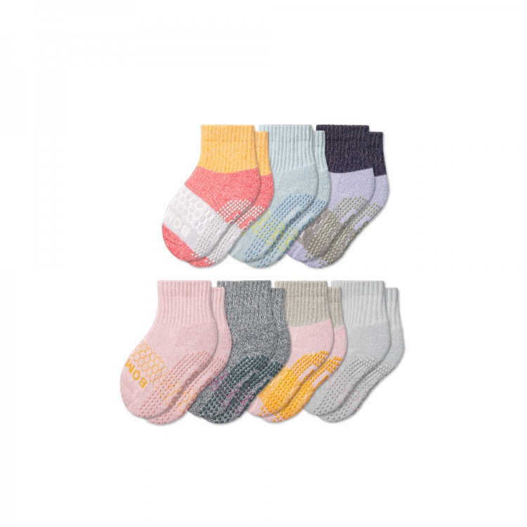 Bombas Toddler Week of Bombas Gripper Calf Sock 7-Pack - Click Image to Close